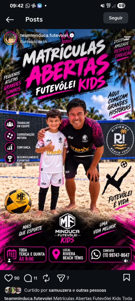 Team Minduca Futevôlei - Treinos na Ribeira Beach Tênis em Itapeva - SP